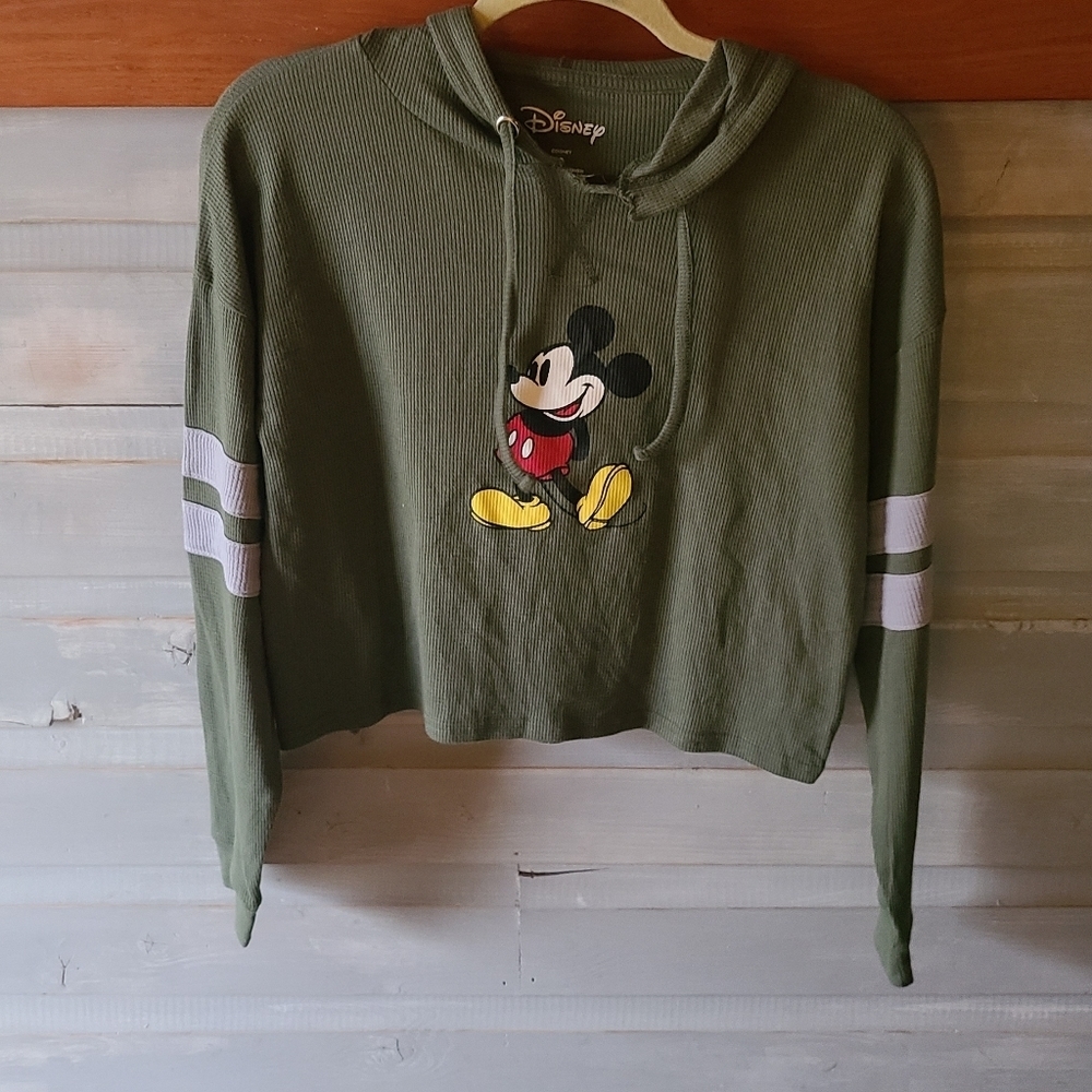 Disney Micky Mouse crop waffle thermal